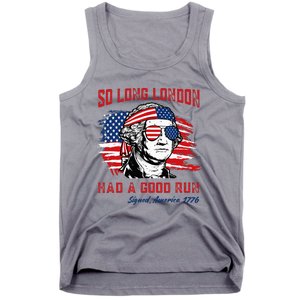 So Long London George Washington Patriotic Tank Top