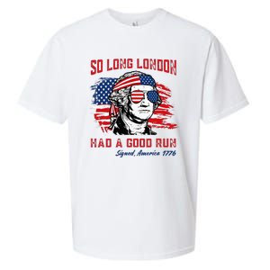 So Long London George Washington Patriotic Sueded Cloud Jersey T-Shirt