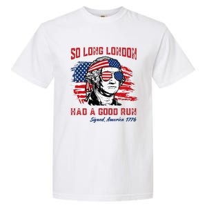 So Long London George Washington Patriotic Garment-Dyed Heavyweight T-Shirt