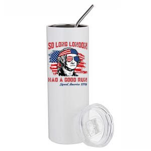 So Long London George Washington Patriotic Stainless Steel Tumbler