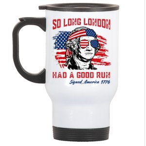 So Long London George Washington Patriotic Stainless Steel Travel Mug