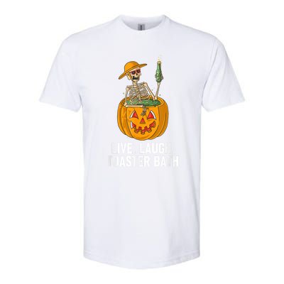 Skeleton Live Laugh Toaster Bath Funny Halloween Softstyle CVC T-Shirt