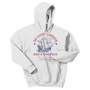 So Long London Had A Good Run Funny Kids Hoodie