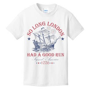 So Long London Had A Good Run Funny Kids T-Shirt