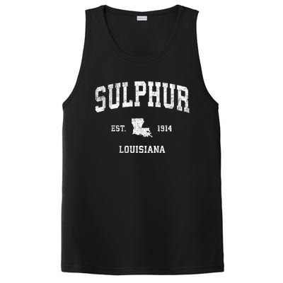 Sulphur Louisiana La Vintage Athletic Sports PosiCharge Competitor Tank