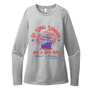 So Long London Had A Good Run Womens CVC Long Sleeve Shirt