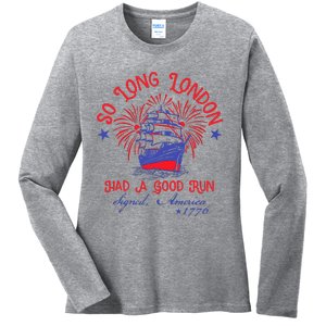 So Long London Had A Good Run Ladies Long Sleeve Shirt