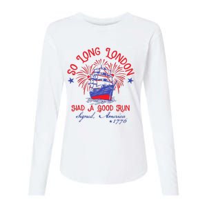 So Long London Had A Good Run Womens Cotton Relaxed Long Sleeve T-Shirt