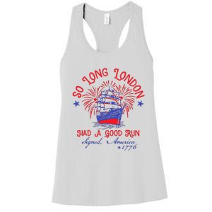 So Long London Had A Good Run Women's Racerback Tank