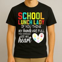 School Lunch Lady Squad Funny School T-Shirt