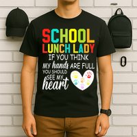 School Lunch Lady Squad Funny School T-Shirt