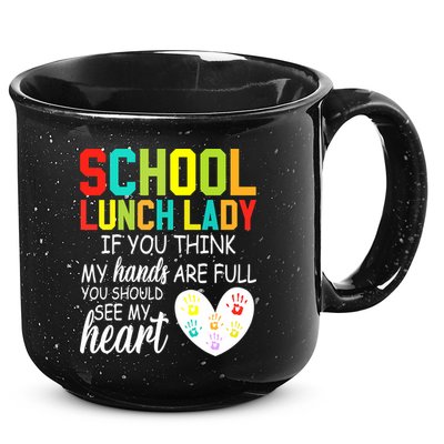 School Lunch Lady Squad Funny School 15oz Campfire Ceramic Mug
