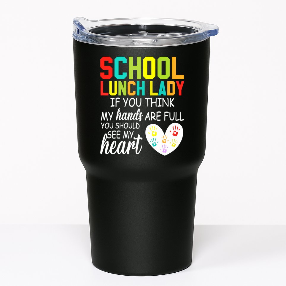 School Lunch Lady Squad Funny School Tumbler