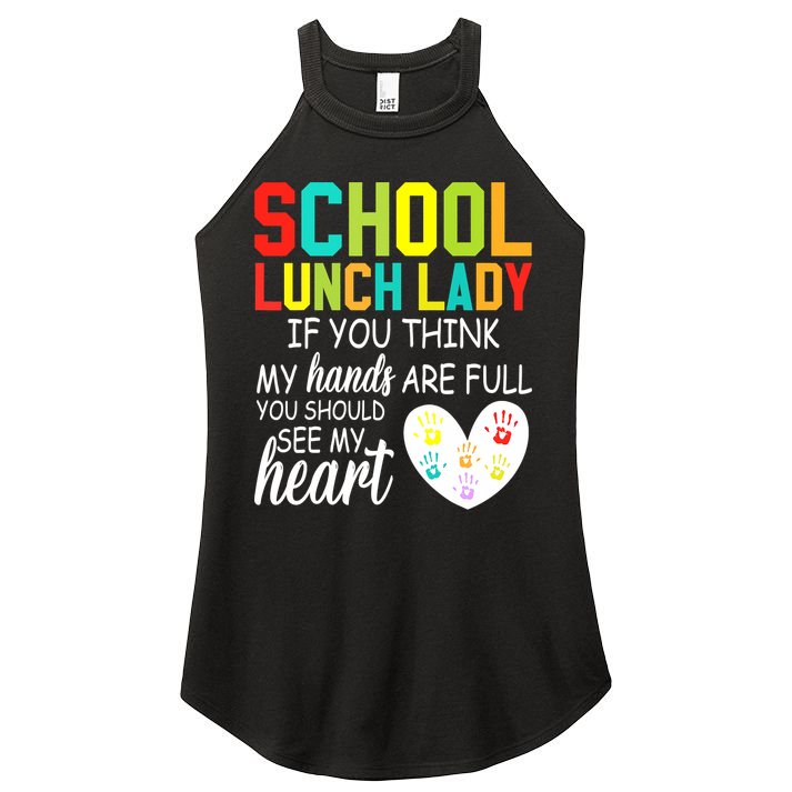 School Lunch Lady Squad Funny School Women's Perfect Tri Rocker Tank