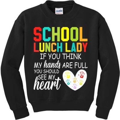 School Lunch Lady Squad Funny School Kids Sweatshirt