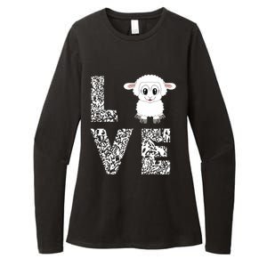 Sheepp Lamb Love Livestock Farmer Cattle Sketch Womens CVC Long Sleeve Shirt