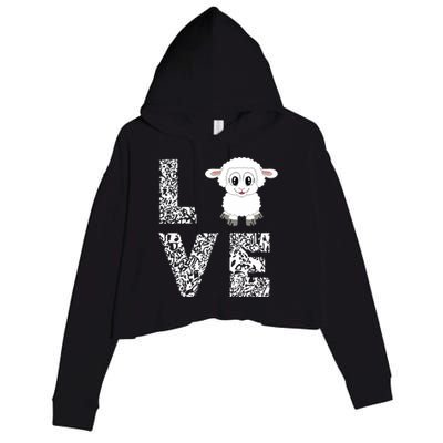 Sheepp Lamb Love Livestock Farmer Cattle Sketch Crop Fleece Hoodie