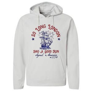 So Long London 4th Of July Performance Fleece Hoodie