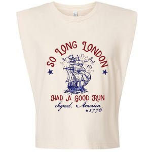 So Long London 4th Of July Garment-Dyed Women's Muscle Tee