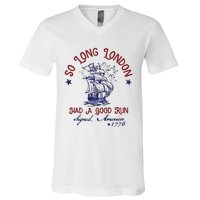 So Long London 4th Of July V-Neck T-Shirt