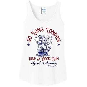 So Long London 4th Of July Ladies Essential Tank