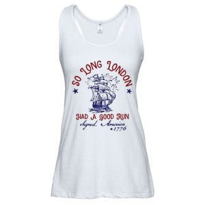 So Long London 4th Of July Ladies Essential Flowy Tank