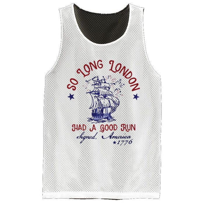 So Long London 4th Of July Mesh Reversible Basketball Jersey Tank