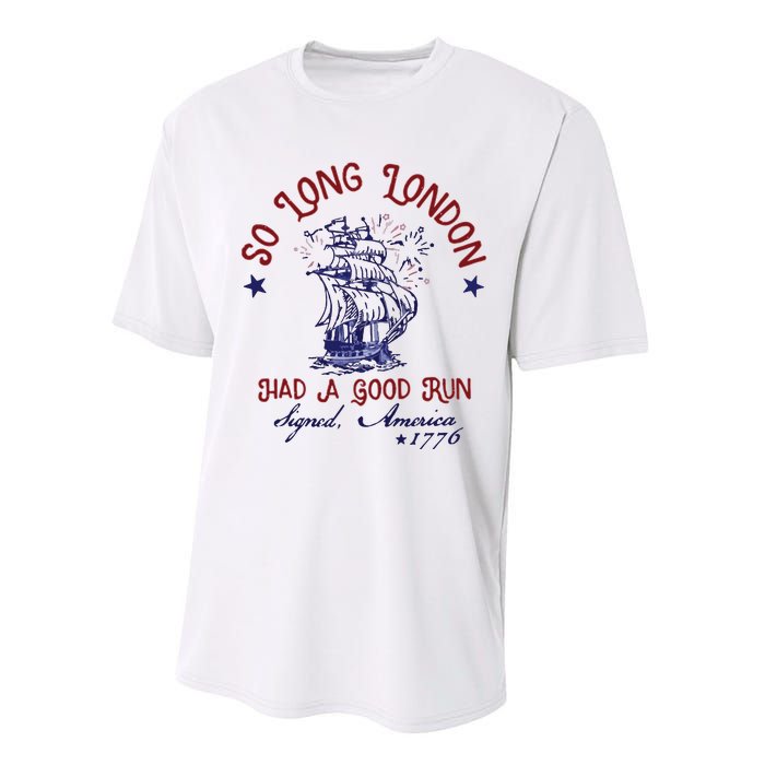 So Long London 4th Of July Performance Sprint T-Shirt