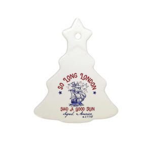 So Long London 4th Of July Ceramic Tree Ornament