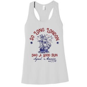 So Long London 4th Of July Women's Racerback Tank