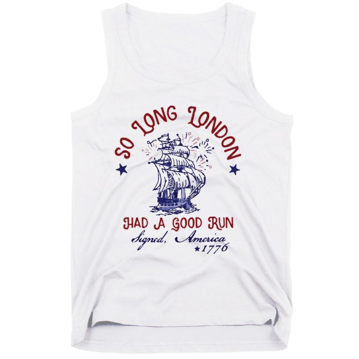 So Long London 4th Of July Tank Top