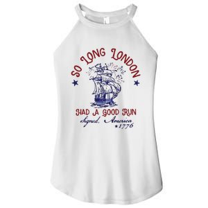 So Long London 4th Of July Women's Perfect Tri Rocker Tank