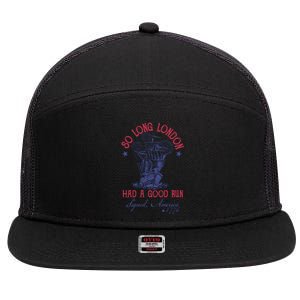 So Long London 4th Of July Had A Good Run 7 Panel Mesh Trucker Snapback Hat