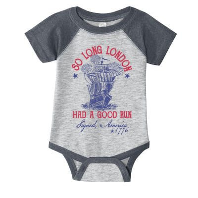 So Long London 4th Of July Had A Good Run Infant Baby Jersey Bodysuit