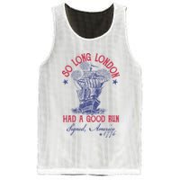 So Long London 4th Of July Had A Good Run Mesh Reversible Basketball Jersey Tank