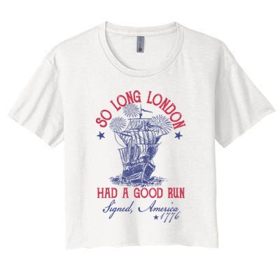 So Long London 4th Of July Had A Good Run Crop Top