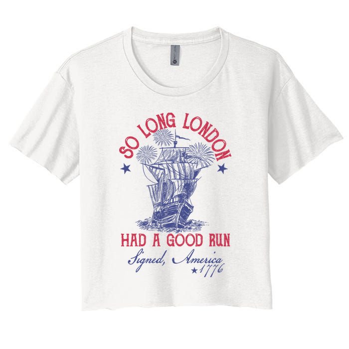 So Long London 4th Of July Had A Good Run Crop Top