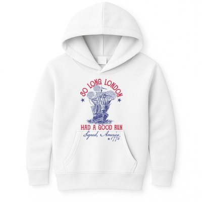 So Long London 4th Of July Had A Good Run Kids Hoodie