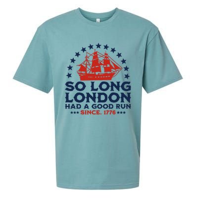 So Long London 4th Of July Had A Good Run Sueded Cloud Jersey T-Shirt