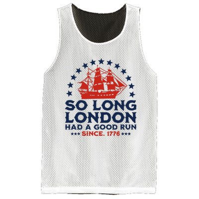 So Long London 4th Of July Had A Good Run Mesh Reversible Basketball Jersey Tank