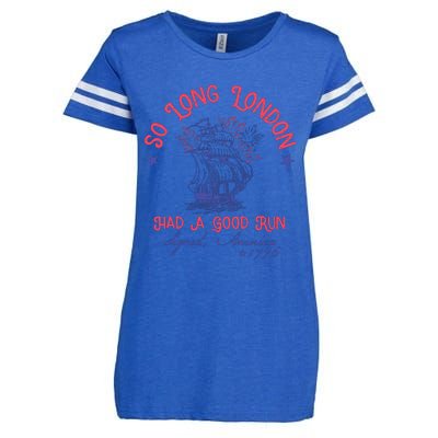 So Long London 4th Of July Had A Good Run Enza Ladies Jersey Football T-Shirt