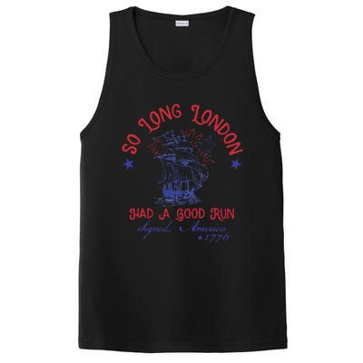 So Long London Had A Good Run Signed America 1776 PosiCharge Competitor Tank