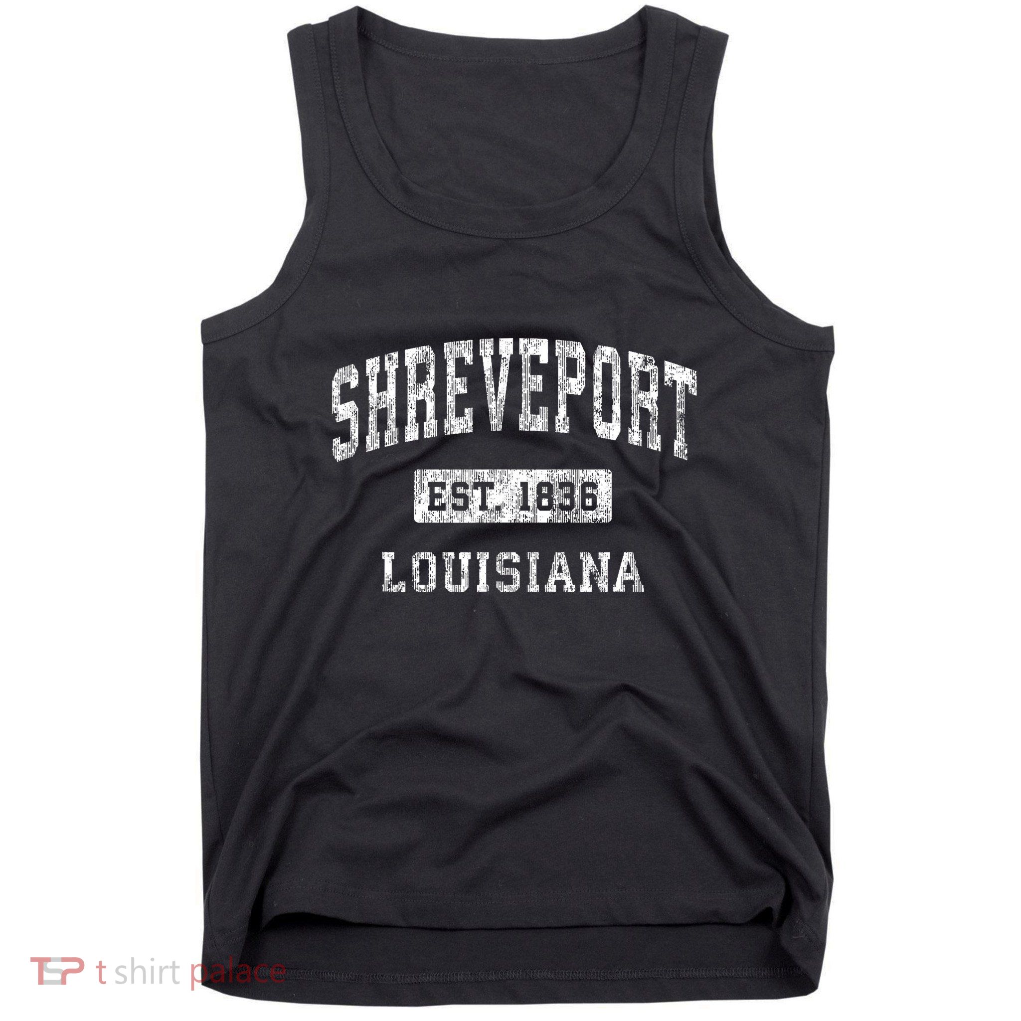Shreveport Louisiana La Vintage Established Sports Tank Top