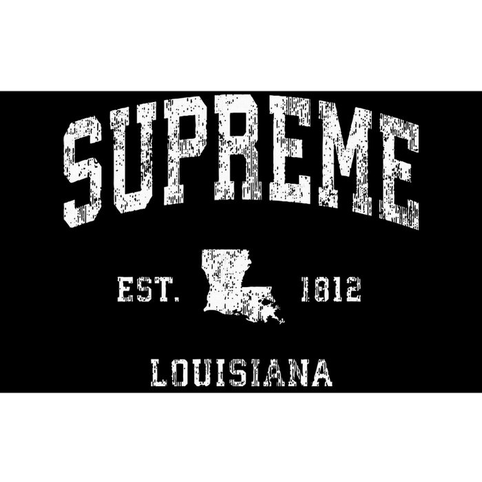 Supreme Louisiana La Vintage Athletic Sports Design Bumper Sticker