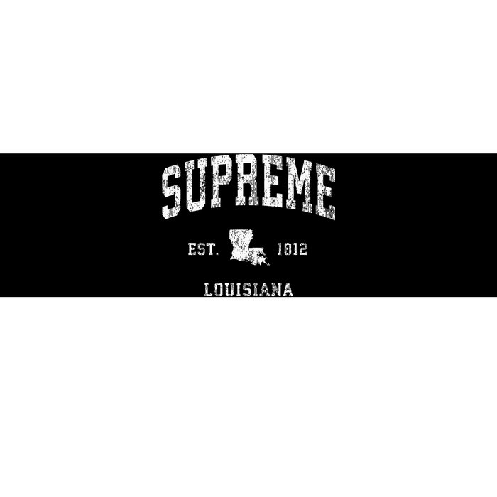 Supreme Louisiana La Vintage Athletic Sports Design Bumper Sticker