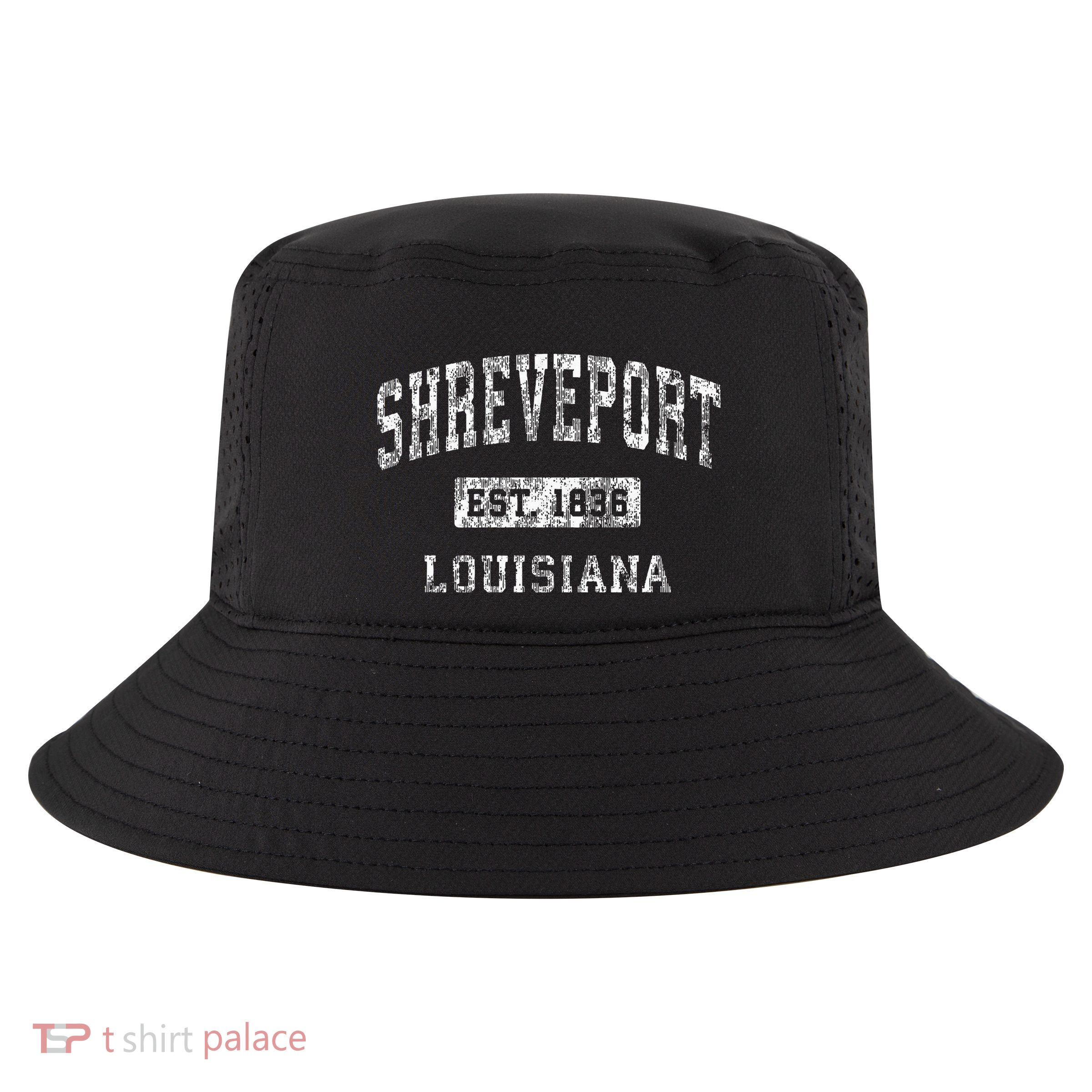 Shreveport Louisiana La Vintage Established Sports Cool Comfort Performance Bucket Hat