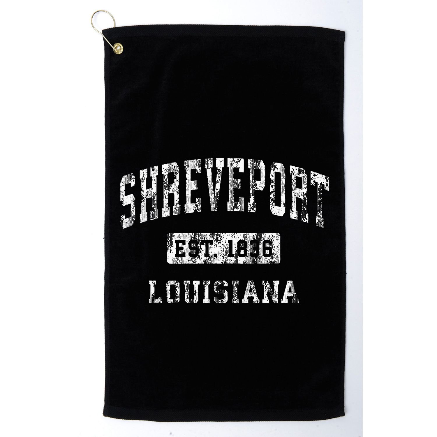Shreveport Louisiana La Vintage Established Sports Golf Towel