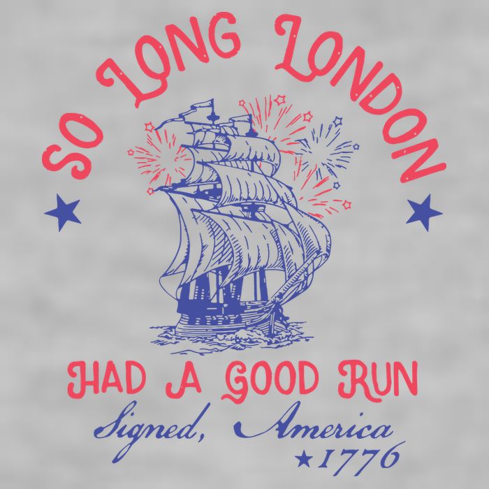 So Long London Had A Good Run Funny 4th Of July Ladies PosiCharge Tri-Blend Wicking Tank