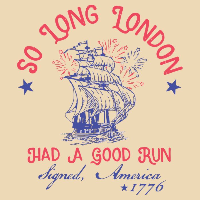 So Long London Had A Good Run Funny 4th Of July Drawstring Bag