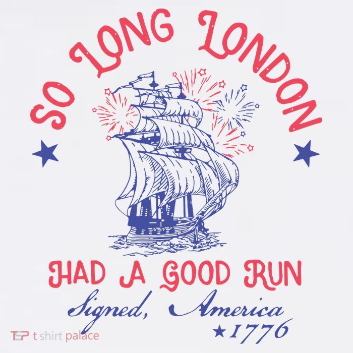 So Long London Had A Good Run Funny 4th Of July Women's V-Neck T-Shirt